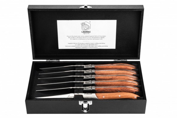 Luxury Line Steakmesser Pakka Rose