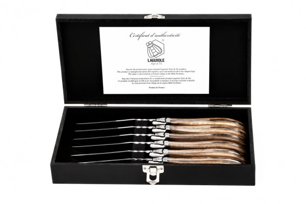 Luxury Line Steakmesser Olivenholz