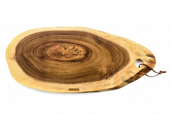 Servier- / Schneidebrett, Akazienholz, oval, Größe L, 52 x 23 cm