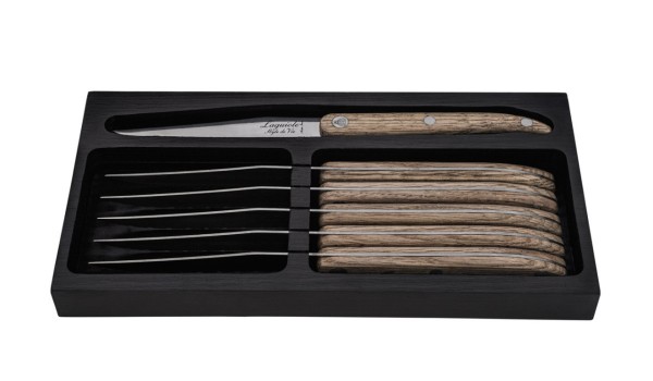 Innovation Line Steakmesser Eichenholz gezahnte Klinge